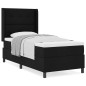 vidaXL Letto con materasso a molle Nero 80 x 200 cm in tessuto