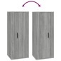Set di Mobili Porta TV 6 pz Grigio Sonoma in Legno Multistrato Set di Mobili Porta TV 6 pz Grigio Sonoma in Legno Multistrato