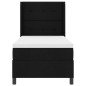 vidaXL Letto con materasso a molle Nero 80 x 200 cm in tessuto