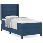 vidaXL Letto con molle e materasso - Blu, 100x200 cm, Tessuto vidaXL Letto con molle e materasso - Blu, 100x200 cm, Tessuto
