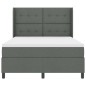 vidaXL Rete letto con materasso grigio scuro 160x200 cm in tessuto vidaXL Rete letto con materasso grigio scuro 160x200 cm in tessuto