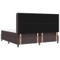vidaXL Letto a molle con materasso - Marrone Scuro, 200x200 cm in tessuto.