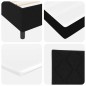 vidaXL Letto a molle con materasso nero 80x200 cm in tessuto vidaXL Letto a molle con materasso nero 80x200 cm in tessuto
