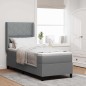vidaXL Letto a box con materasso grigio chiaro 90 x 190 cm in tessuto vidaXL Letto a box con materasso grigio chiaro 90 x 190 cm in tessuto