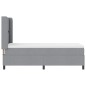 vidaXL Letto a box con materasso grigio chiaro 90 x 190 cm in tessuto vidaXL Letto a box con materasso grigio chiaro 90 x 190 cm in tessuto