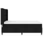 vidaXL Letto con materasso a molle box Nero 160x200 cm in tessuto