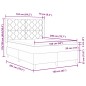 vidaXL Letto con materasso a molle box Nero 160x200 cm in tessuto