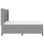 vidaXL Rete letto con materasso grigio chiaro 180x200 cm in tessuto.