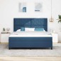 vidaXL Letto a molle con materasso - Blu - 180x200 cm - Tessuto vidaXL Letto a molle con materasso - Blu - 180x200 cm - Tessuto