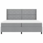 vidaXL Letto a Molle Box con materasso grigio chiaro 200x200 cm in tessuto vidaXL Letto a Molle Box con materasso grigio chiaro 200x200 cm in tessuto