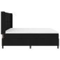 vidaXL Letto a box Nero con materasso - 200 x 200 cm in tessuto