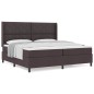 vidaXL Rete con Materasso Marrone Scuro 200x200 cm in Tessuto