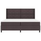 vidaXL Rete con Materasso Marrone Scuro 200x200 cm in Tessuto