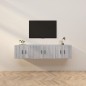 Mobili Porta TV a Parete 3 pz Grigio Sonoma 57x34,5x40 cm Mobili Porta TV a Parete 3 pz Grigio Sonoma 57x34,5x40 cm