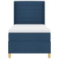vidaXL Letto a Molle blu con materasso 100x200 cm vidaXL Letto a Molle blu con materasso 100x200 cm