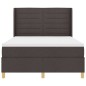 vidaXL Letto a molle con materasso marrone scuro, 140x190 cm, in tessuto vidaXL Letto a molle con materasso marrone scuro, 140x190 cm, in tessuto