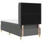 vidaXL Letto con Molle e Materasso Grigio Scuro 80x200 cm in Tessuto vidaXL Letto con Molle e Materasso Grigio Scuro 80x200 cm in Tessuto