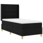 vidaXL Letto a molle con materasso Nero 80x200 cm in tessuto vidaXL Letto a molle con materasso Nero 80x200 cm in tessuto