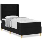 vidaXL Letto a molle con materasso Nero 80x200 cm in tessuto vidaXL Letto a molle con materasso Nero 80x200 cm in tessuto