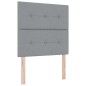 vidaXL Letto con Molle e Materasso Grigio Chiaro 100 x 200 cm in Tessuto vidaXL Letto con Molle e Materasso Grigio Chiaro 100 x 200 cm in Tessuto