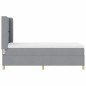 vidaXL Letto con Molle e Materasso Grigio Chiaro 100 x 200 cm in Tessuto vidaXL Letto con Molle e Materasso Grigio Chiaro 100 x 200 cm in Tessuto