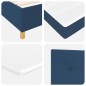 vidaXL Letto con Molle e Materasso Blu 100x200 cm in Tessuto vidaXL Letto con Molle e Materasso Blu 100x200 cm in Tessuto