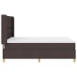 vidaXL Letto con molle e materasso marrone scuro 140x190 cm in tessuto vidaXL Letto con molle e materasso marrone scuro 140x190 cm in tessuto