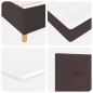 vidaXL Letto con molle e materasso marrone scuro 140x190 cm in tessuto vidaXL Letto con molle e materasso marrone scuro 140x190 cm in tessuto