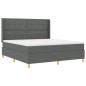 vidaXL Letto con Molle e Materasso Grigio Scuro 180x200 cm in Tessuto vidaXL Letto con Molle e Materasso Grigio Scuro 180x200 cm in Tessuto