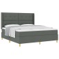 vidaXL Letto con Molle e Materasso Grigio Scuro 180x200 cm in Tessuto vidaXL Letto con Molle e Materasso Grigio Scuro 180x200 cm in Tessuto