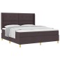 vidaXL Letto con Molle e Materasso Marrone Scuro 180 x 200 cm