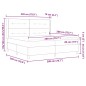 vidaXL LETTO VIDA XL CON MOLLE E MATERASSO - GRIGIO SCURO, 200X200 CM, TESSUTO vidaXL LETTO VIDA XL CON MOLLE E MATERASSO - GRIGIO SCURO, 200X200 CM, TESSUTO