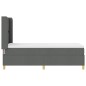 vidaXL Letto Box Spring con materasso grigio scuro 80x200 cm in tessuto vidaXL Letto Box Spring con materasso grigio scuro 80x200 cm in tessuto