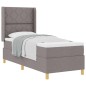 vidaXL Letto con molleggio e materasso tortora 80x200 cm vidaXL Letto con molleggio e materasso tortora 80x200 cm