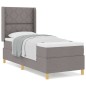 vidaXL Letto con molleggio e materasso tortora 80x200 cm vidaXL Letto con molleggio e materasso tortora 80x200 cm