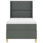 vidaXL Letto con molle e materasso grigio scuro 90x200 cm in tessuto vidaXL Letto con molle e materasso grigio scuro 90x200 cm in tessuto