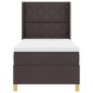 vidaXL Letto a molle con materasso marrone scuro 90x200 cm, tessuto vidaXL Letto a molle con materasso marrone scuro 90x200 cm, tessuto