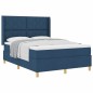 vidaXL Letto con Molle e Materasso - Blu, 140x200 cm, Tessuto vidaXL Letto con Molle e Materasso - Blu, 140x200 cm, Tessuto
