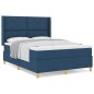 vidaXL Letto con Molle e Materasso - Blu, 140x200 cm, Tessuto vidaXL Letto con Molle e Materasso - Blu, 140x200 cm, Tessuto