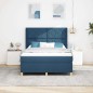 vidaXL Letto con Molle e Materasso - Blu, 140x200 cm, Tessuto vidaXL Letto con Molle e Materasso - Blu, 140x200 cm, Tessuto