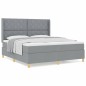 vidaXL Letto a molle con materasso grigio chiaro 180x200 cm in tessuto vidaXL Letto a molle con materasso grigio chiaro 180x200 cm in tessuto