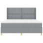 vidaXL Letto a molle con materasso grigio chiaro 180x200 cm in tessuto vidaXL Letto a molle con materasso grigio chiaro 180x200 cm in tessuto