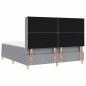 vidaXL Letto a molle con materasso grigio chiaro 180x200 cm in tessuto vidaXL Letto a molle con materasso grigio chiaro 180x200 cm in tessuto