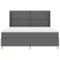 vidaXL Letto a Molle con Materasso Grigio Scuro 180x200 cm, Tessuto vidaXL Letto a Molle con Materasso Grigio Scuro 180x200 cm, Tessuto