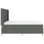 vidaXL Letto a Molle con Materasso Grigio Scuro 180x200 cm, Tessuto vidaXL Letto a Molle con Materasso Grigio Scuro 180x200 cm, Tessuto