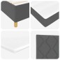 vidaXL Letto a Molle con Materasso Grigio Scuro 180x200 cm, Tessuto vidaXL Letto a Molle con Materasso Grigio Scuro 180x200 cm, Tessuto