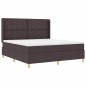 vidaXL Letto con molle e materasso marrone scuro, 180 x 200 cm, in tessuto vidaXL Letto con molle e materasso marrone scuro, 180 x 200 cm, in tessuto