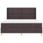 vidaXL Letto con molle e materasso marrone scuro, 180 x 200 cm, in tessuto vidaXL Letto con molle e materasso marrone scuro, 180 x 200 cm, in tessuto