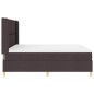 vidaXL Letto con molle e materasso marrone scuro, 180 x 200 cm, in tessuto vidaXL Letto con molle e materasso marrone scuro, 180 x 200 cm, in tessuto