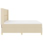 vidaXL Letto con molle e materasso panna, 180 x 200 cm, tessuto vidaXL Letto con molle e materasso panna, 180 x 200 cm, tessuto